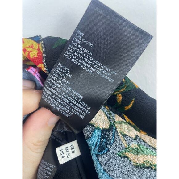 Whistles Multicolour Digital Bloom flower Bella Dress size US 4 - Picture 7 of 8